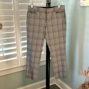 Black, White, Blue Tweed Banana Republic Pants